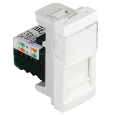 Механізм 1хRJ45 CAT.5E UTP CONNECT 1-мод. Білий мат 45975 SBM Efapel Quadro 45