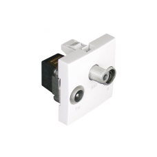 Механізм розетки R-TV-SAT зірка 2-мод. Білий 45543 SBR Efapel Quadro 45