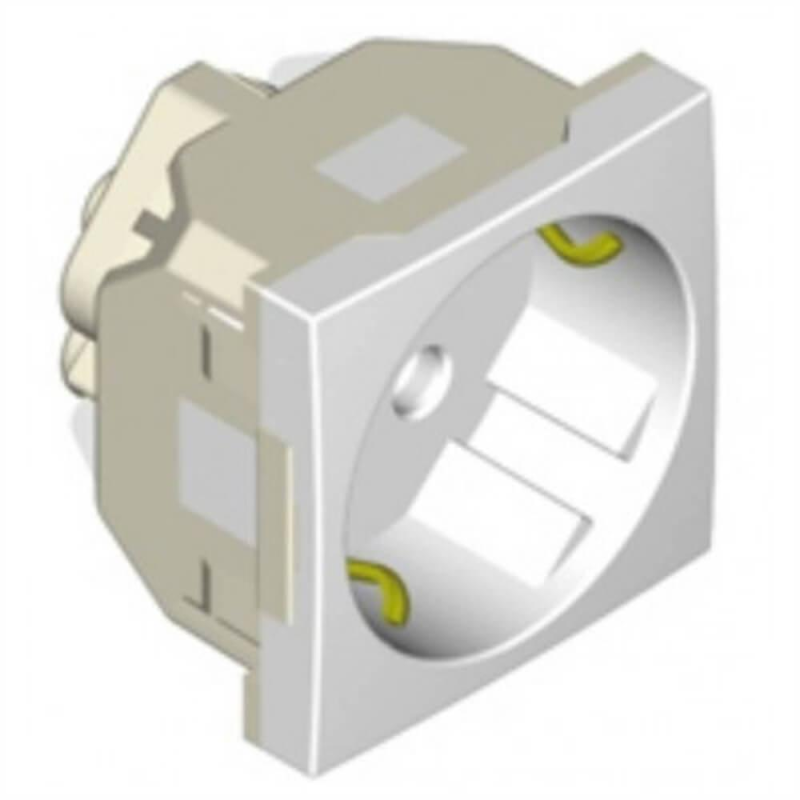 Механізм похилої розетки 45° 2P+Z ШУКО 16 А 250 V 2-мод. Алюміній 45131 SAL Efapel Quadro 45 Механізм похилої розетки 45° 2P+Z ШУКО 16 А 250 V 2-мод. Алюміній 45131 SAL Efapel Quadro 45