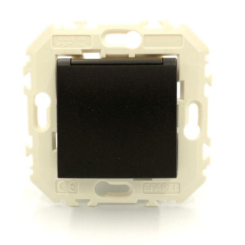 Механізм розетки з кришкою 2P+Z, ШУКО 16А, 250V — 2 мод. Зелений, 45128 SVD, Efapel Quadro 45 Механізм розетки з кришкою 2P+Z, ШУКО 16А, 250V — 2 мод. Зелений, 45128 SVD, Efapel Quadro 45