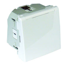 Механізм розетки з кришкою 2P+Z ШУКО 16 А 250 V 2-мод. Білий мат 45128 SBM Efapel Quadro 45