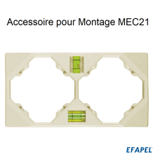 Адаптер для монтажу механізмів MEC-21, 21989, Efapel Quadro 45