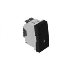 Вимикач Quadro45 1-кл. з підсвіткою 1-мод. Чорний мат 45015 SPM Efapel