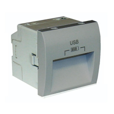 Подвійний зарядний пристрій USB типу A з розетками на 20 г. - 2мод. Білий 45384 SBR Quadro 45 Efapel