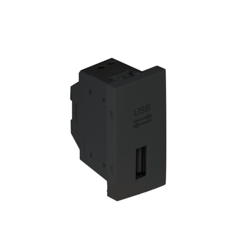 Розетка USB 1-мод. Чорний матовий 45437 SPM Quadro 45 Efapel Розетка USB 1-мод. Чорний матовий 45437 SPM Quadro 45 Efapel