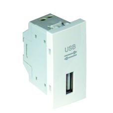 Розетка USB 1-мод. Білий матовий 45437 SBM Quadro 45 Efapel