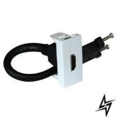 Розетка HDMI з роз“ємом 1-мод. Алюміній 45435 SAL Quadro 45 Efapel