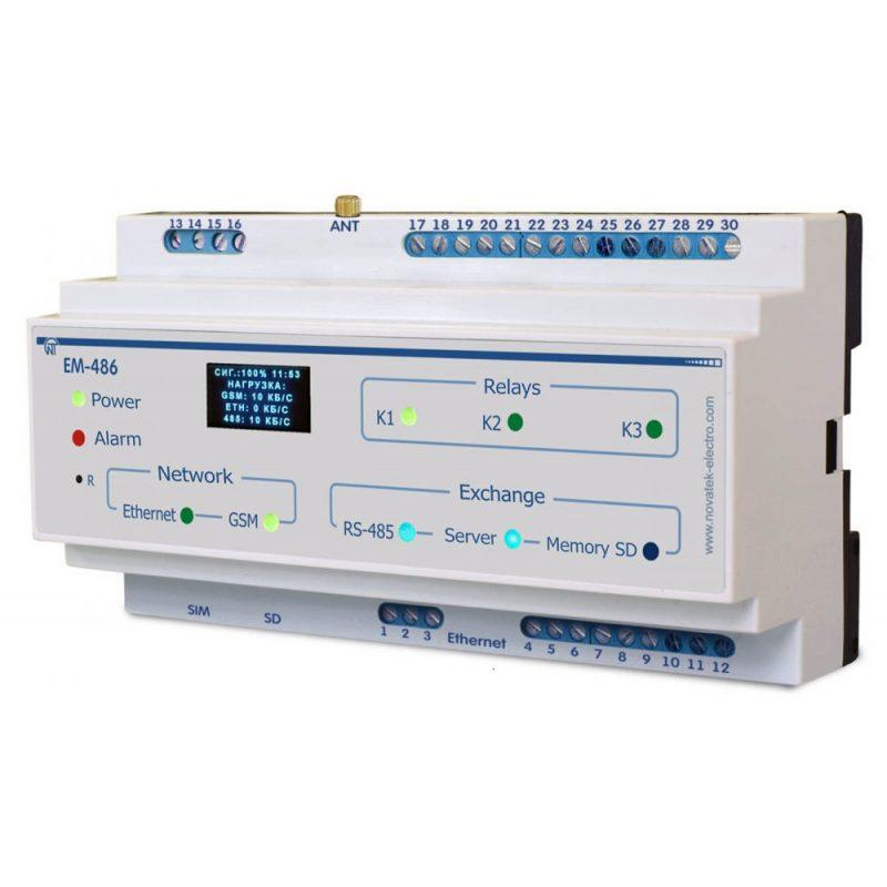 Контролер SMS-оповіщення на Modbus обладнанні ЕМ-486