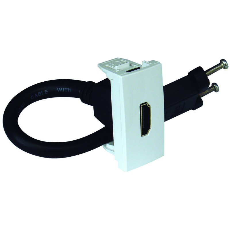 Розетка HDMI з роз“ємом 1-мод. Білий 45435 SBR Quadro 45 Efapel Розетка HDMI з роз“ємом 1-мод. Білий 45435 SBR Quadro 45 Efapel