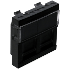 Панель для 2хRJ45 CONNECT 2-мод. Чорний матовий 45971 SPM Quadro 45 Efapel