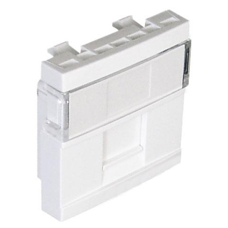 Панель для 1хRJ45 CONNECT 2-мод. Білий матовий 45976 SBM Quadro 45 Efapel