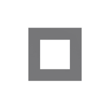 Рамка 1-місна квадрат. Алюминий 45910 TAL, Quadro 45, Efapel