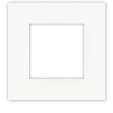 Рамка 1-місна квадрат. Біла матова 45910 TBM, Quadro 45, Efapel