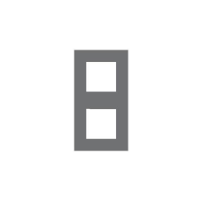 Рамка 2-місна квадрат. Алюминий 45920 TAL, Quadro 45, Efapel