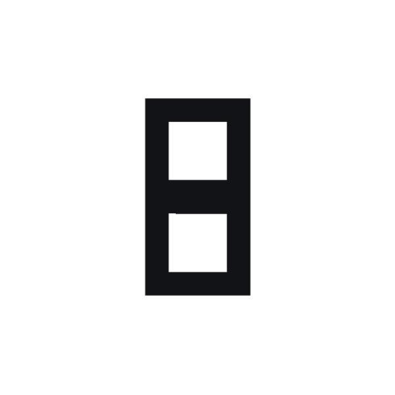 Рамка 2-місна квадрат. Чорна матова 45920 TPM, Quadro 45, Efapel Рамка 2-місна квадрат. Чорна матова 45920 TPM, Quadro 45, Efapel