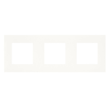 Рамка 3-місна квадрат. Біла матова 45930 TBM, Quadro 45, Efapel