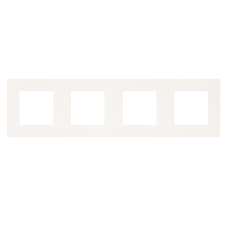 Рамка 4-місна квадрат. Белая 45940 TBR, Quadro 45, Efapel