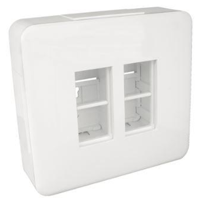 Наклад. корпус. Білий 2X4+4X4 мод., 83410 SBR, Efapel Quadro 45 Наклад. корпус. Білий 2X4+4X4 мод., 83410 SBR, Efapel Quadro 45