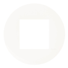 Рамка 1-місна кругла. Біла матова 43910 TBM, Quadro 45, Efapel