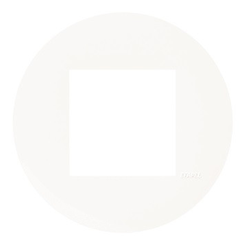 Рамка 1-місна кругла. Біла матова 43910 TBM, Quadro 45, Efapel Рамка 1-місна кругла. Біла матова 43910 TBM, Quadro 45, Efapel