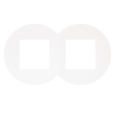 Рамка 2-місна кругла. Біла матова 43920 TBM, Quadro 45, Efapel