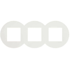 Рамка 3-місна кругла. Белая  43930 TBR, Quadro 45, Efapel