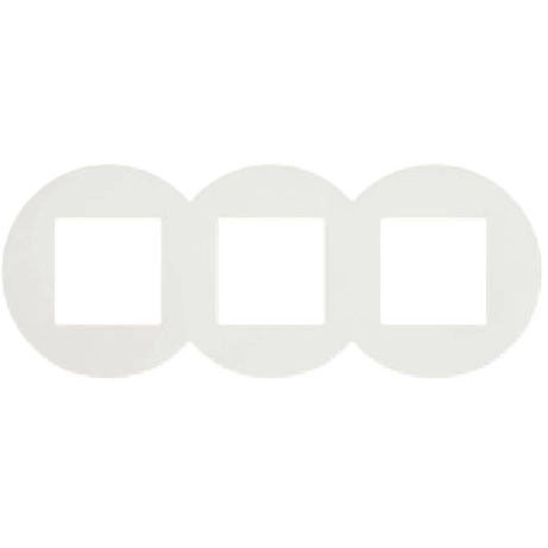 Рамка 3-місна кругла. Белая 43930 TBR, Quadro 45, Efapel Рамка 3-місна кругла. Белая 43930 TBR, Quadro 45, Efapel