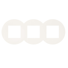 Рамка 3-місна кругла. Біла матова 43930 TBM, Quadro 45, Efapel