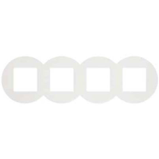 Рамка 4-місна кругла. Белая  43940 TBR, Quadro 45, Efapel