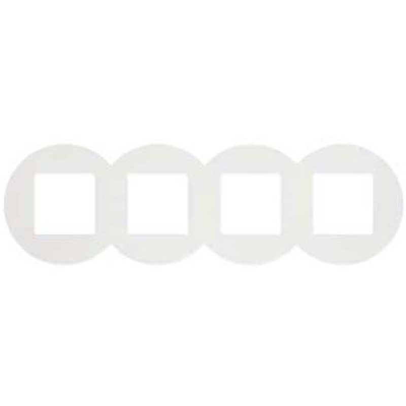 Рамка 4-місна кругла. Белая 43940 TBR, Quadro 45, Efapel Рамка 4-місна кругла. Белая 43940 TBR, Quadro 45, Efapel