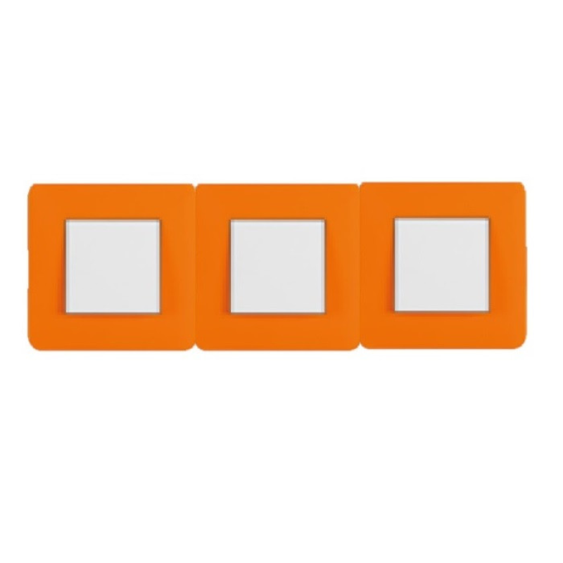 Рамка 3 EFAPEL LATINA LYRA жовтогарячий 42930 TLR Рамка 3 EFAPEL LATINA LYRA жовтогарячий 42930 TLR