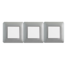 Рамка 3-а EFAPEL LATINA METALLUM алюміній 42930 TLU