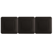 Рамка 3 EFAPEL LATINA CROMA матовий чорний/хром 42930 TPH