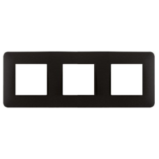 Рамка 3-а EFAPEL LATINA AQUARELLA матовий чорний 42930 TPM