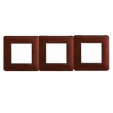 Рамка 3-а EFAPEL LATINA METALLUM коричневий 42930 TRB