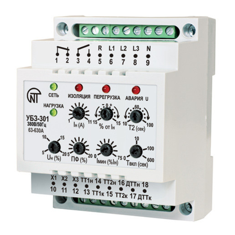 Універсальний блок захисту УБЗ-301 63-630 А