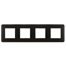 Рамка 4-а EFAPEL LATINA AQUARELLA матовий чорний 42940 TPM