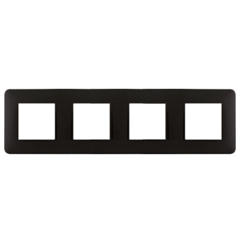 Рамка 4-а EFAPEL LATINA AQUARELLA матовий чорний 42940 TPM