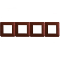 Рамка 4-а EFAPEL LATINA METALLUM коричневий 42940 TRB