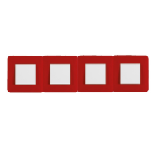 Рамка 4-а EFAPEL LATINA LYRA червоний 42940 TRJ