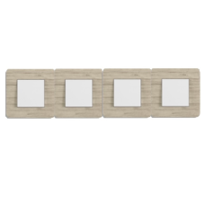 Рамка 4 EFAPEL LATINA LIGNA біле дерево 42940 TRO