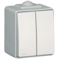 Вимикач двоклавішний IP65 Біла 48061 CBR, WATERPROOF 48 Efapel