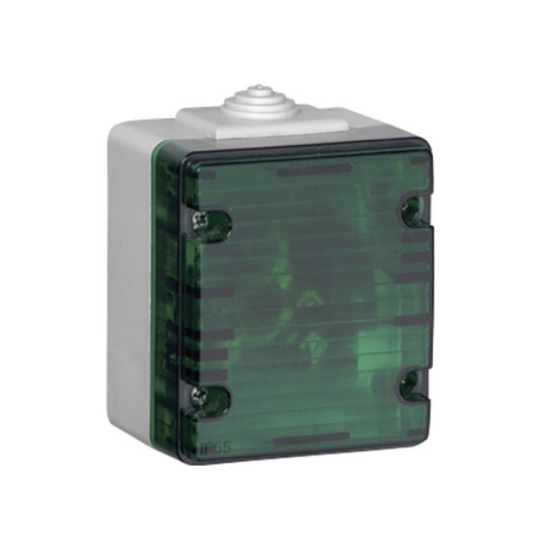 Корпус під сигнальну лампу 5 Вт/250 В — Е14. (коротка лампа) Білий/Зелений 48362 CBV, WATERPROOF 48 Efapel Корпус під сигнальну лампу 5 Вт/250 В — Е14. (коротка лампа) Білий/Зелений 48362 CBV, WATERPROOF 48 Efapel