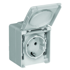 Розетка з/к. Schuko тип (ступінь захисту IP65) Сірий 48131 CCZ, WATERPROOF 48 Efapel