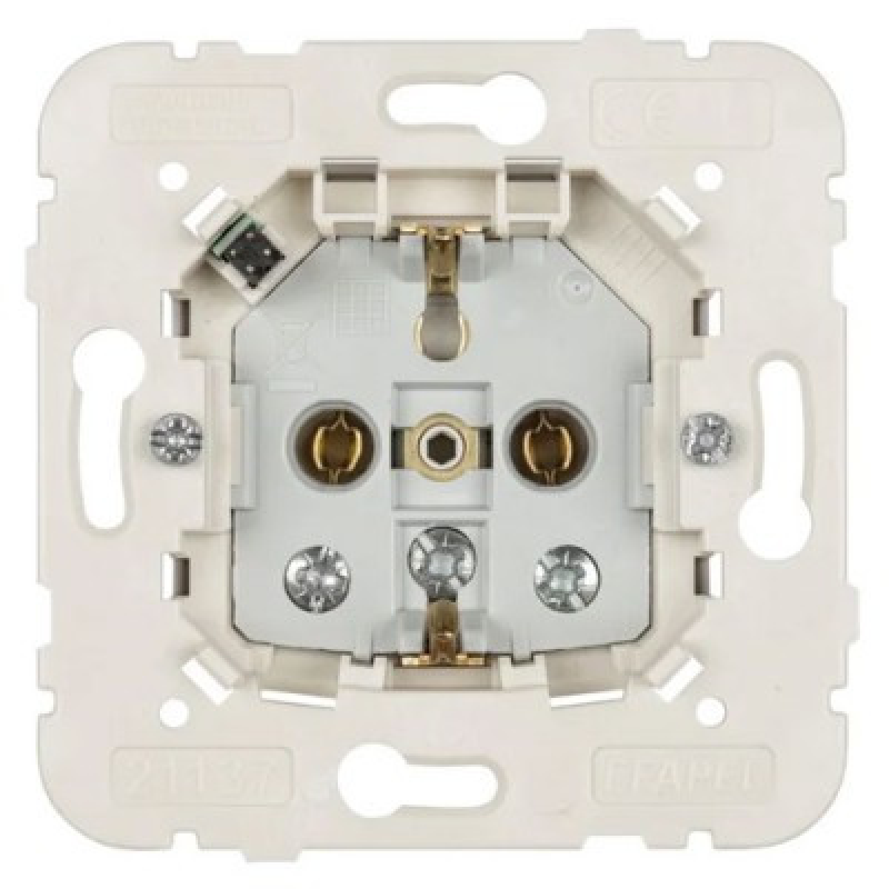 Механізм розетки одинарний 2P+Z, ШУКО + USB TYPE A / TYPE C LOGUS, 21137