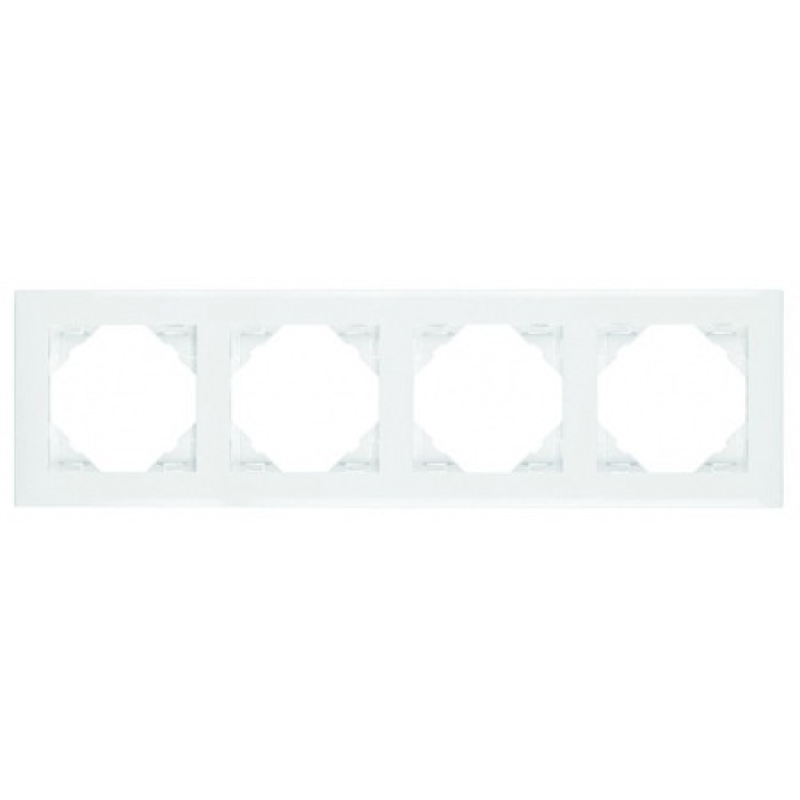 Рамка чотириразова універсальна LOGUS біла Рамка чотириразова універсальна LOGUS біла
