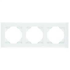 Рамка потрійна універсальна LOGUS біла