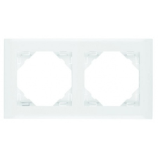 Рамка подвійна універсальна LOGUS біла