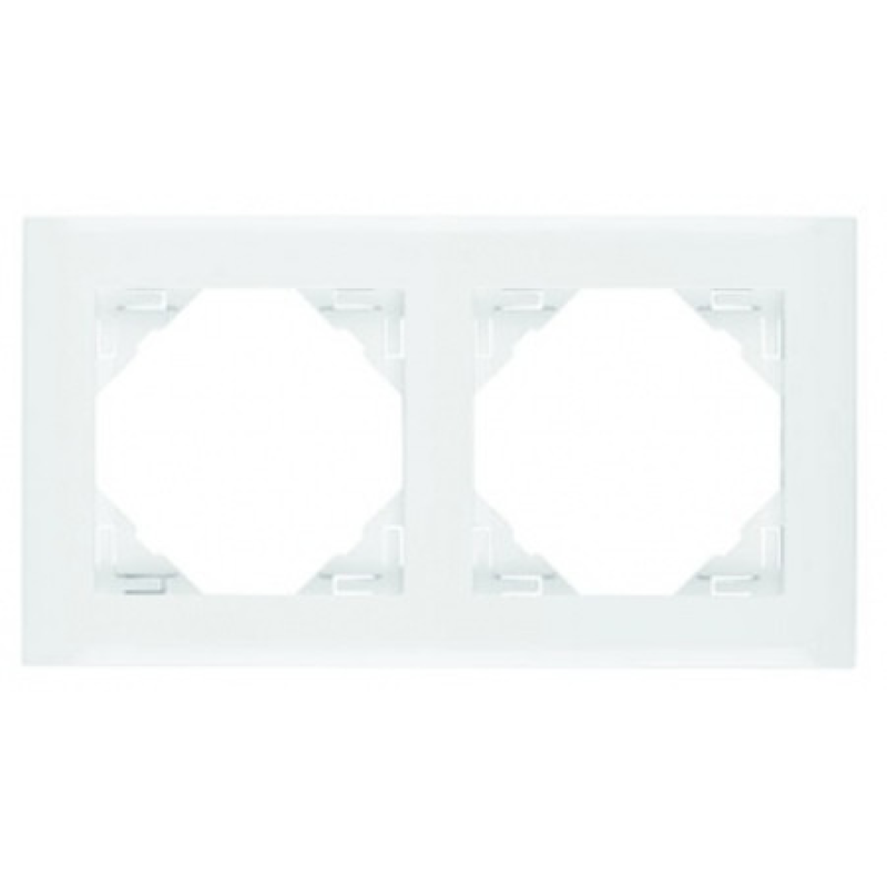 Рамка подвійна універсальна LOGUS біла