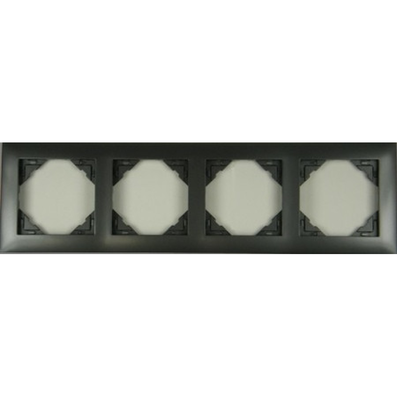 Рамка чотириразова універсальна LOGUS металік графіт 90940 TIS Рамка чотириразова універсальна LOGUS металік графіт 90940 TIS